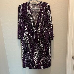 Mermaid purple/white dress